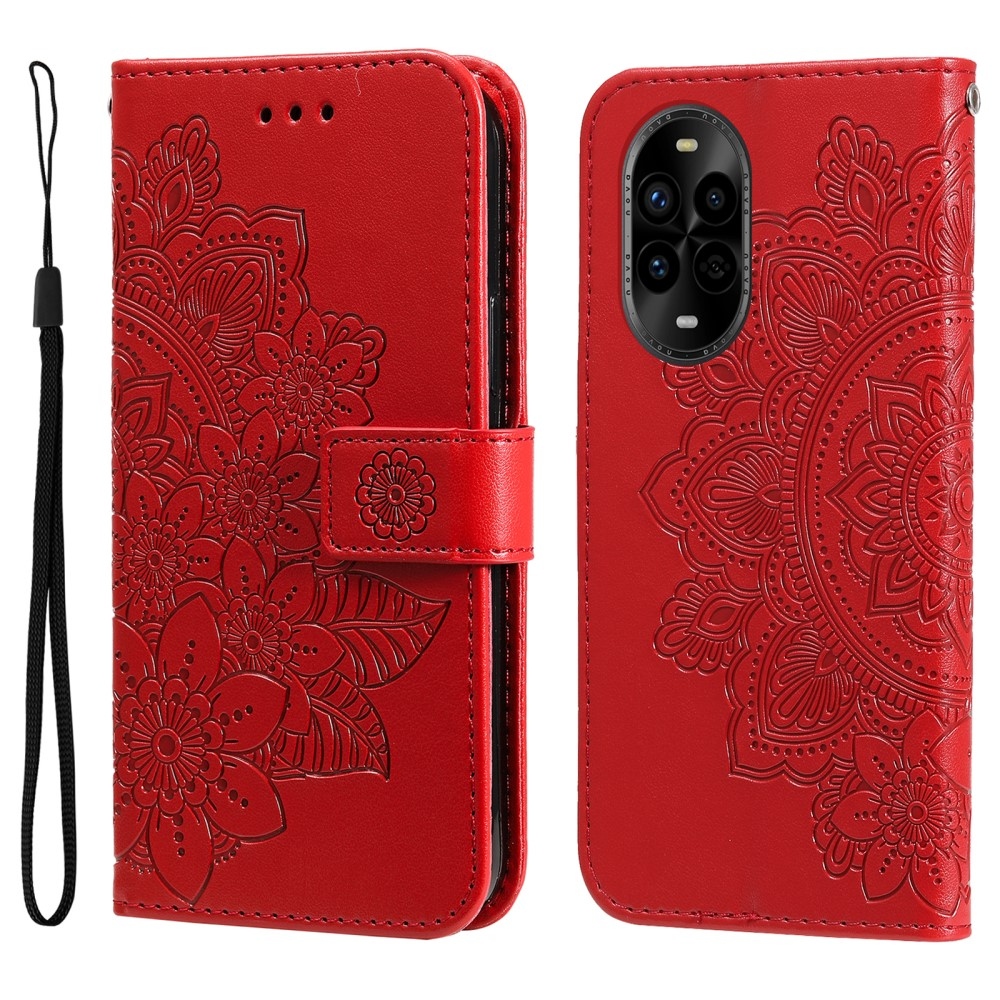 Mandala knížkové pouzdro na Huawei Nova 13 Pro 5G - červené