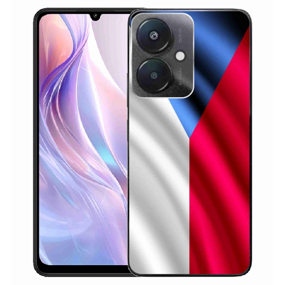 Gelový kryt mmCase na Xiaomi Redmi 13C 5G - česká vlajka