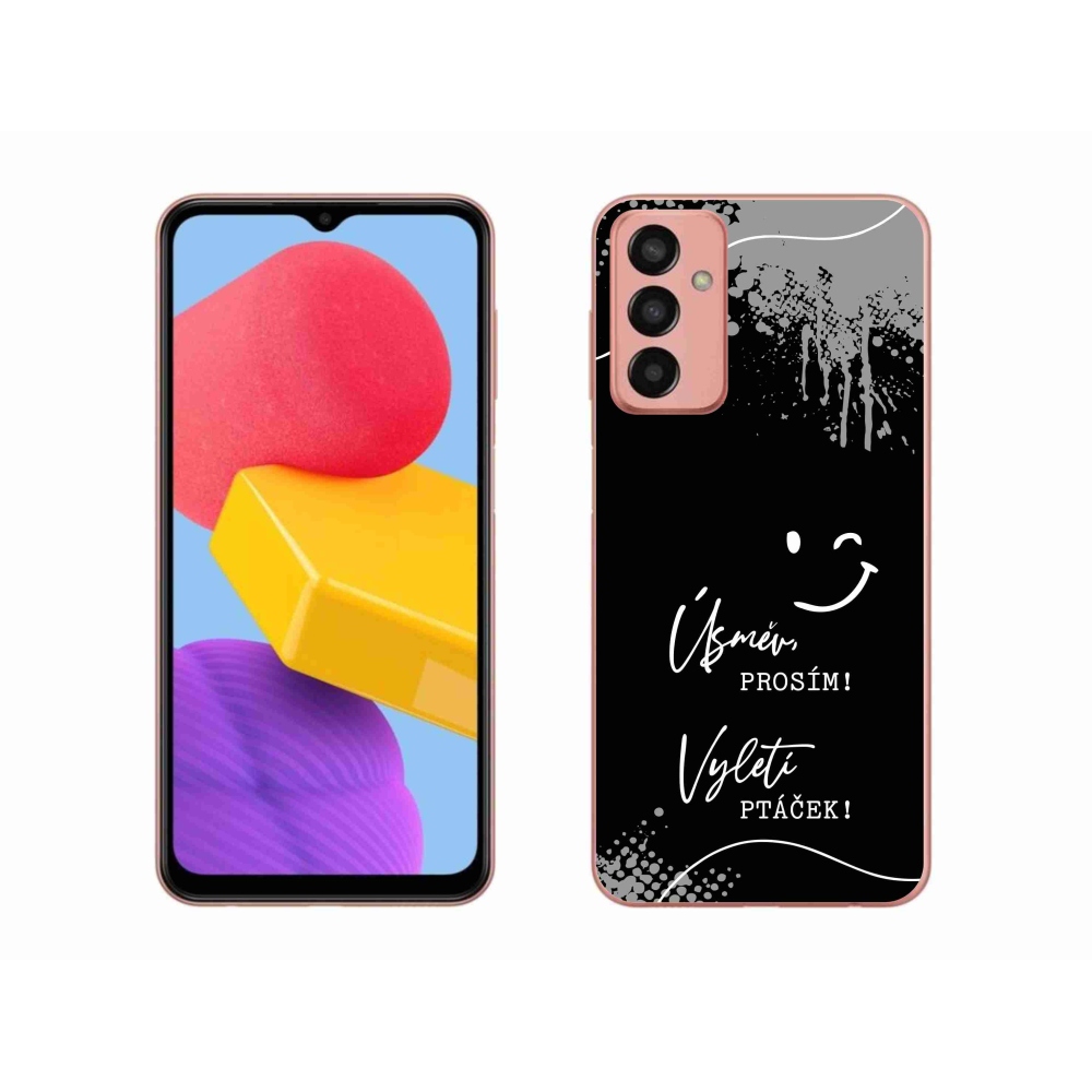 Gelový kryt mmCase na Samsung Galaxy M13 - vtipný text 4 černé pozadí