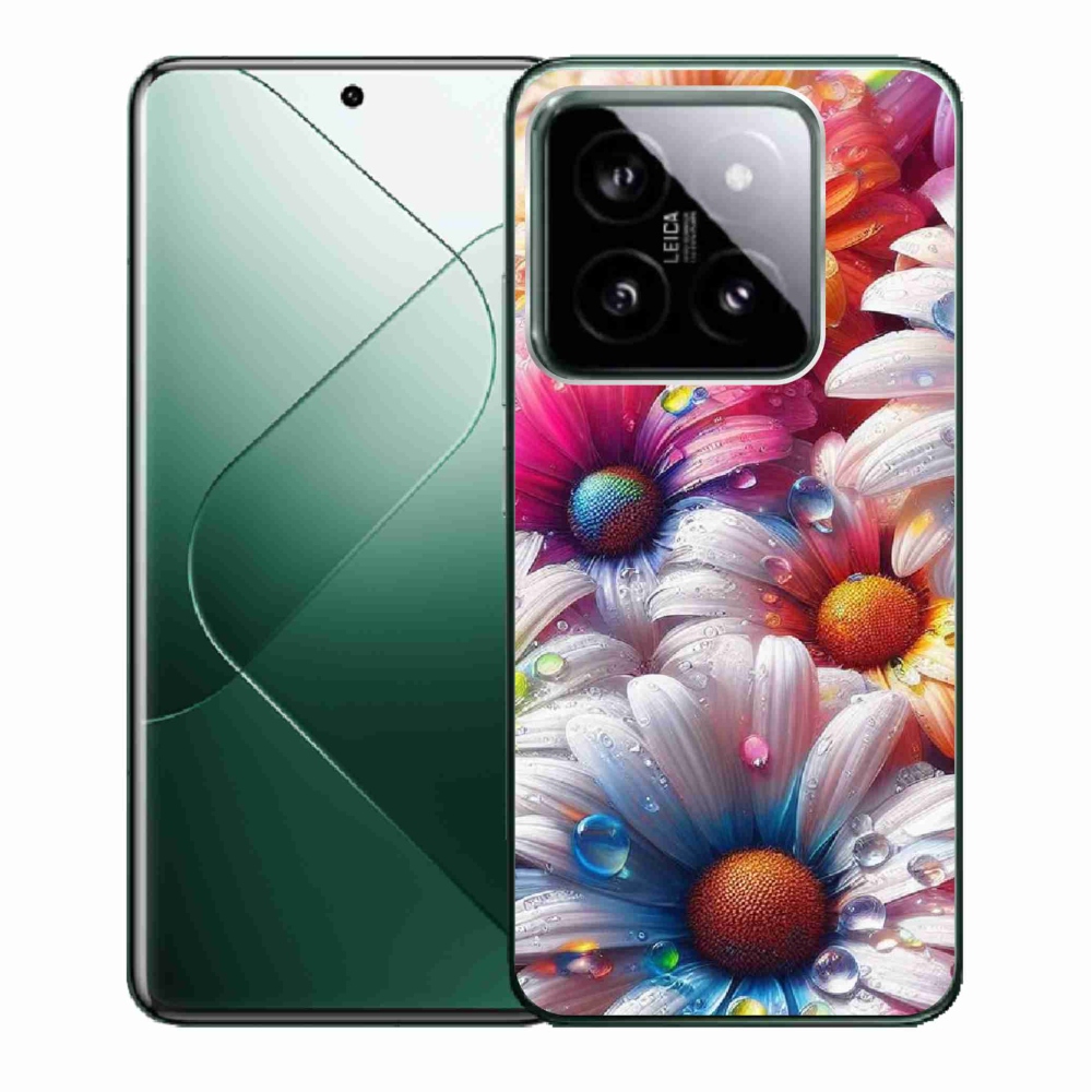 Gelový kryt mmCase na Xiaomi 14 - barevné kopretiny