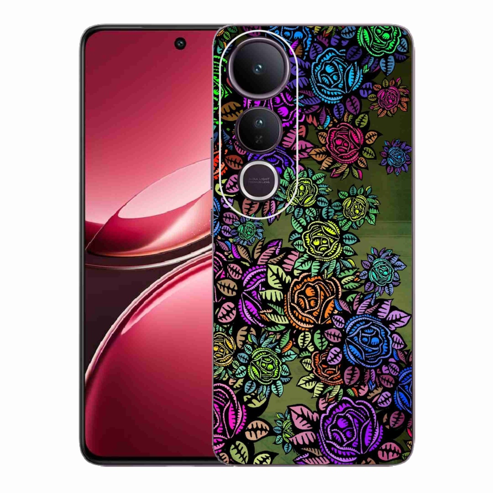 Gelový kryt mmCase na Vivo V50 Lite 4G/5G - květiny 6