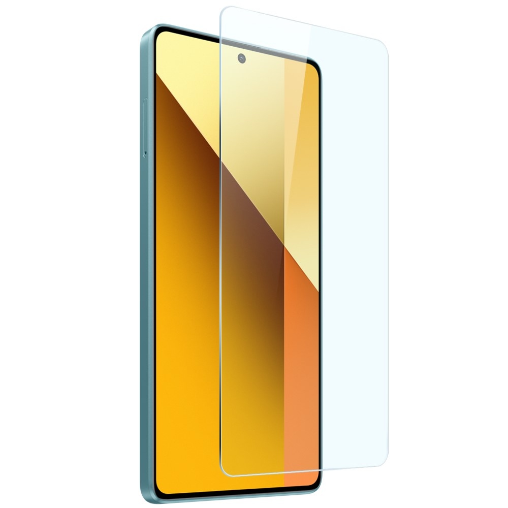 NORTHJO průhledný gelový obal + tvrzené sklo na Xiaomi Redmi Note 13 5G - průhledný