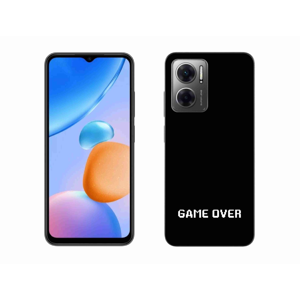 Gelový kryt mmCase na Xiaomi Redmi 10 5G - game over černé pozadí
