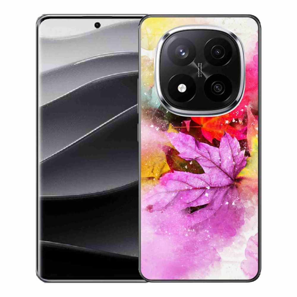 Gelový kryt mmCase na Xiaomi Redmi Note 14 Pro+ 5G - barevné listy
