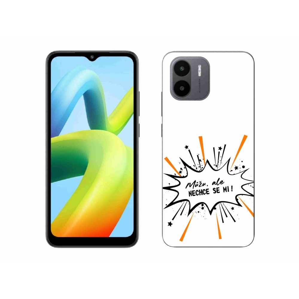 Gelový kryt mmCase na Xiaomi Redmi A1 - vtipný text 11 bílé pozadí