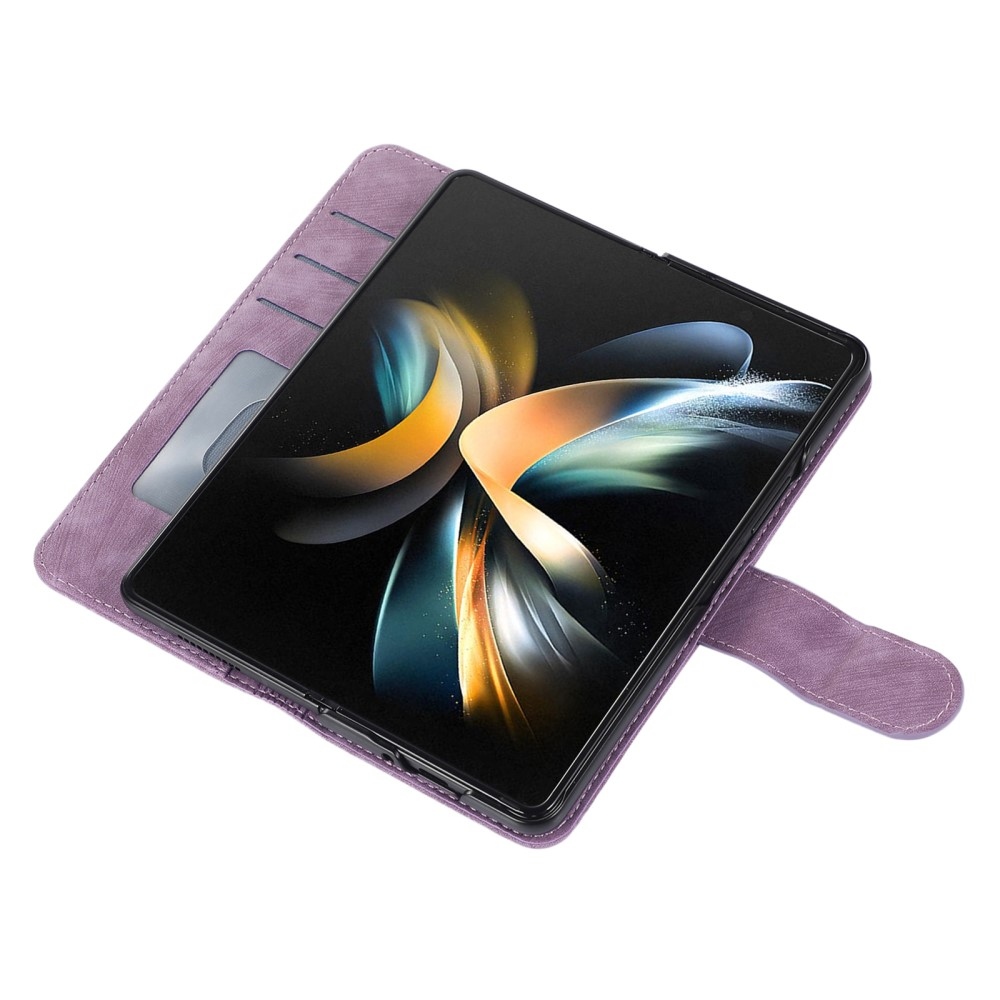 Wallet knížkové pouzdro na Samsung Galaxy Z Fold5 5G - fialové