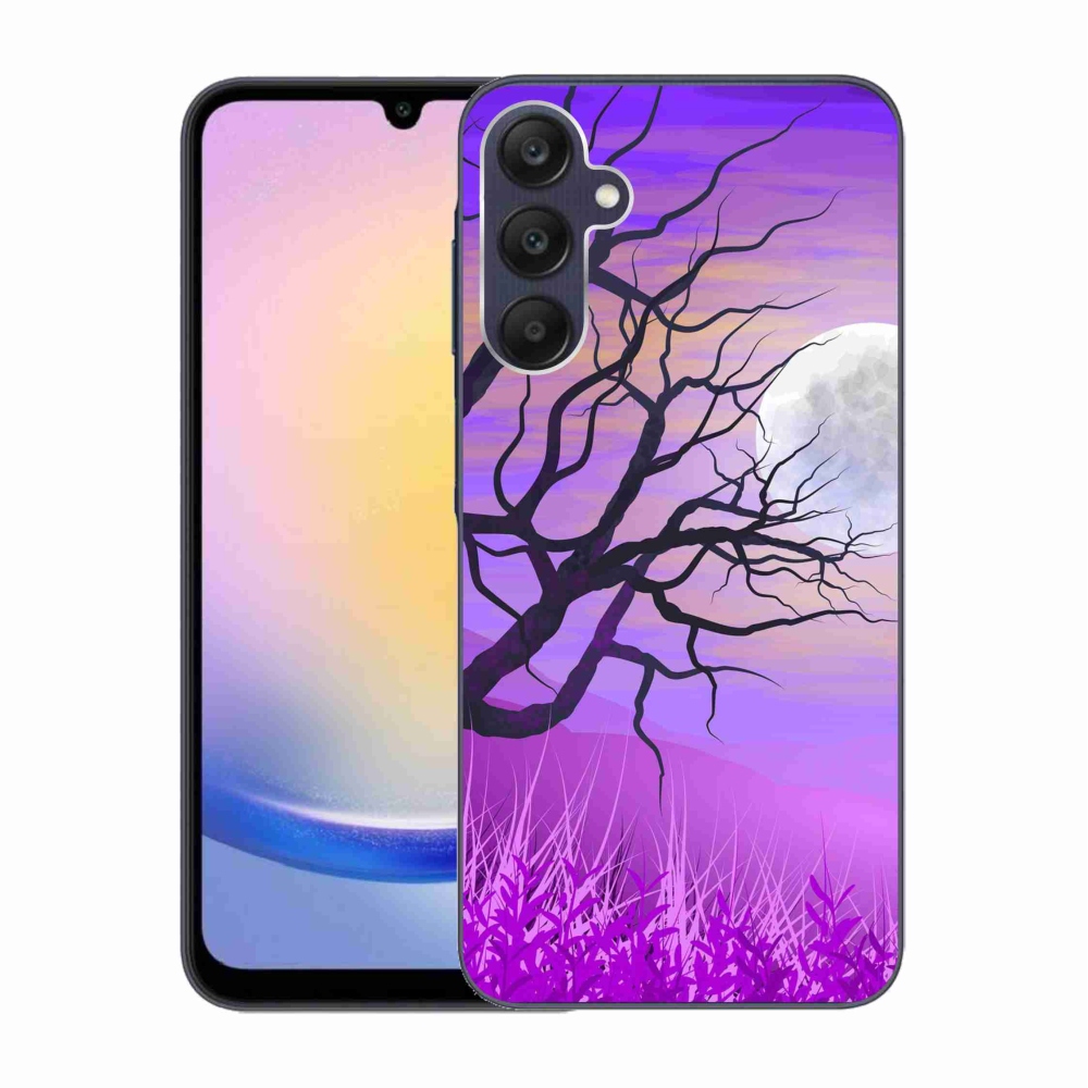Gelový obal mmCase na Samsung Galaxy A25 5G - kreslený opadaný strom
