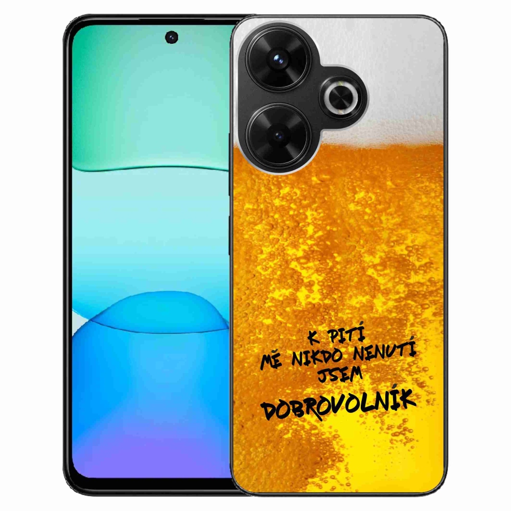 Gelový kryt mmCase na Xiaomi Redmi 13 4G/Poco M6 4G  - pivní motiv 4