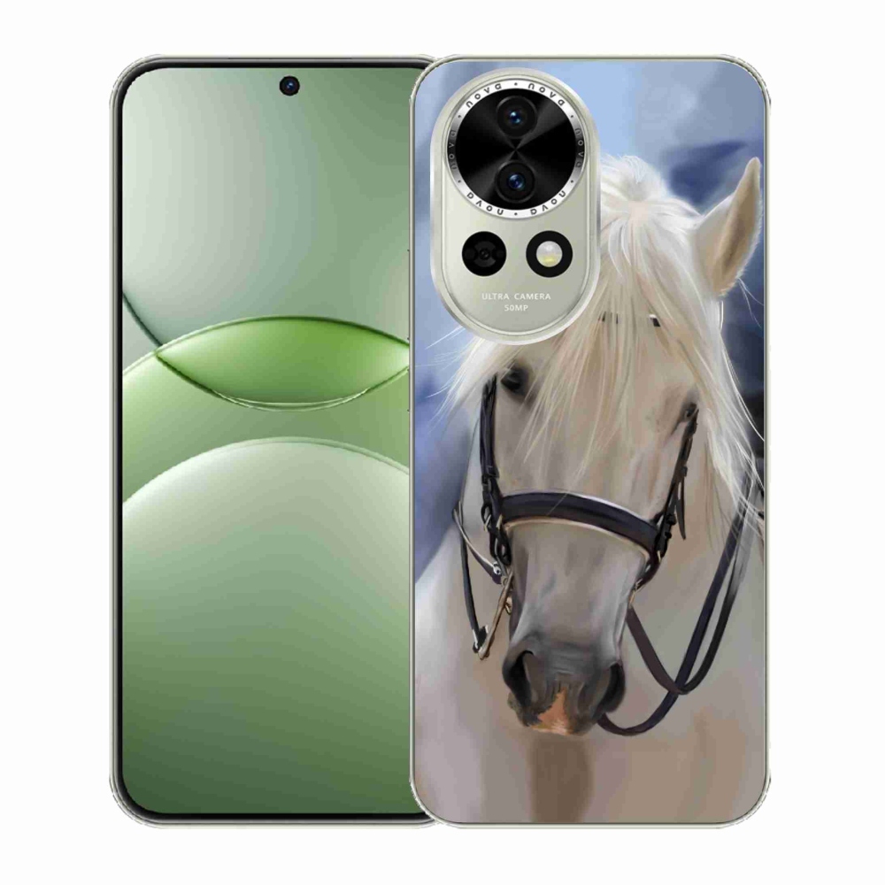 Gelový kryt mmCase na Huawei Nova 13 5G - bílý kůň
