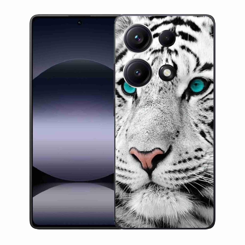 Gelový kryt mmCase na Xiaomi Redmi Note 14S - bílý tygr