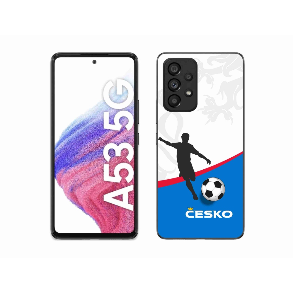 Gelový kryt mmCase na Samsung Galaxy A53 5G - fotbal Česko 1