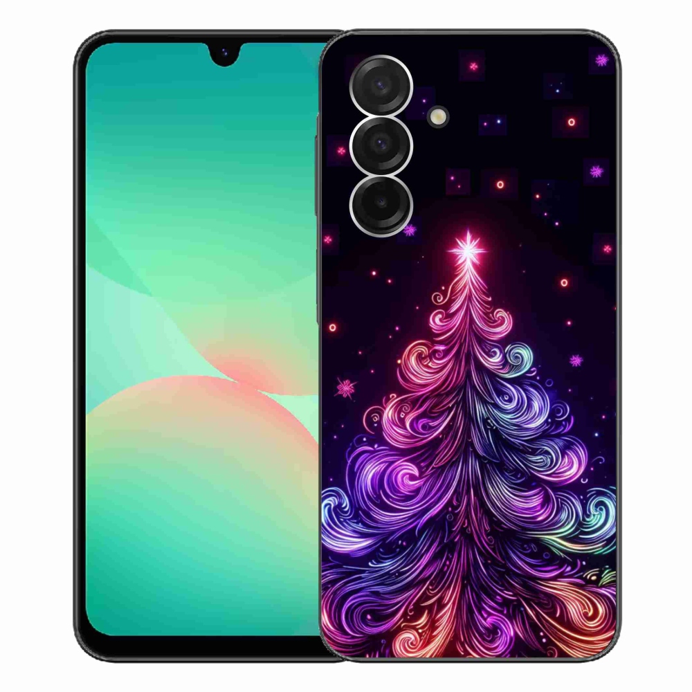 Gelový kryt mmCase na Samsung Galaxy A26 5G - neonový vánoční stromek 1