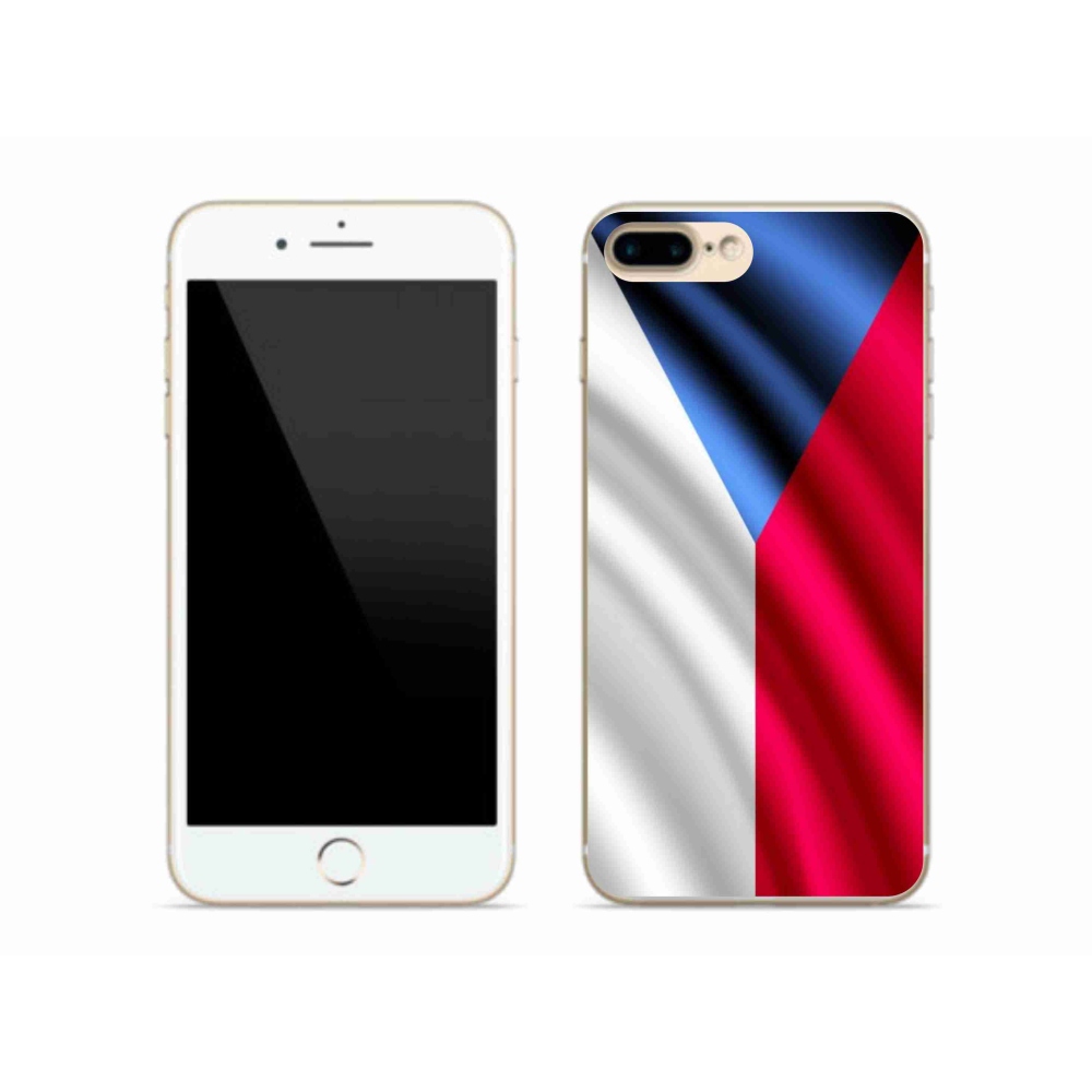 Gelový kryt mmCase na mobil iPhone 8 Plus - česká vlajka