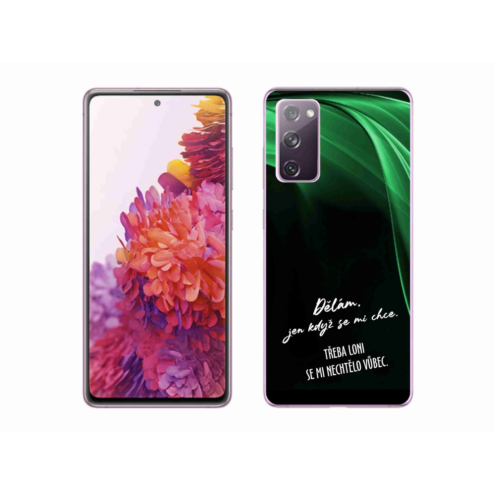 Gelový kryt mmCase na Samsung Galaxy S20 FE - vtipný text 12 černé pozadí