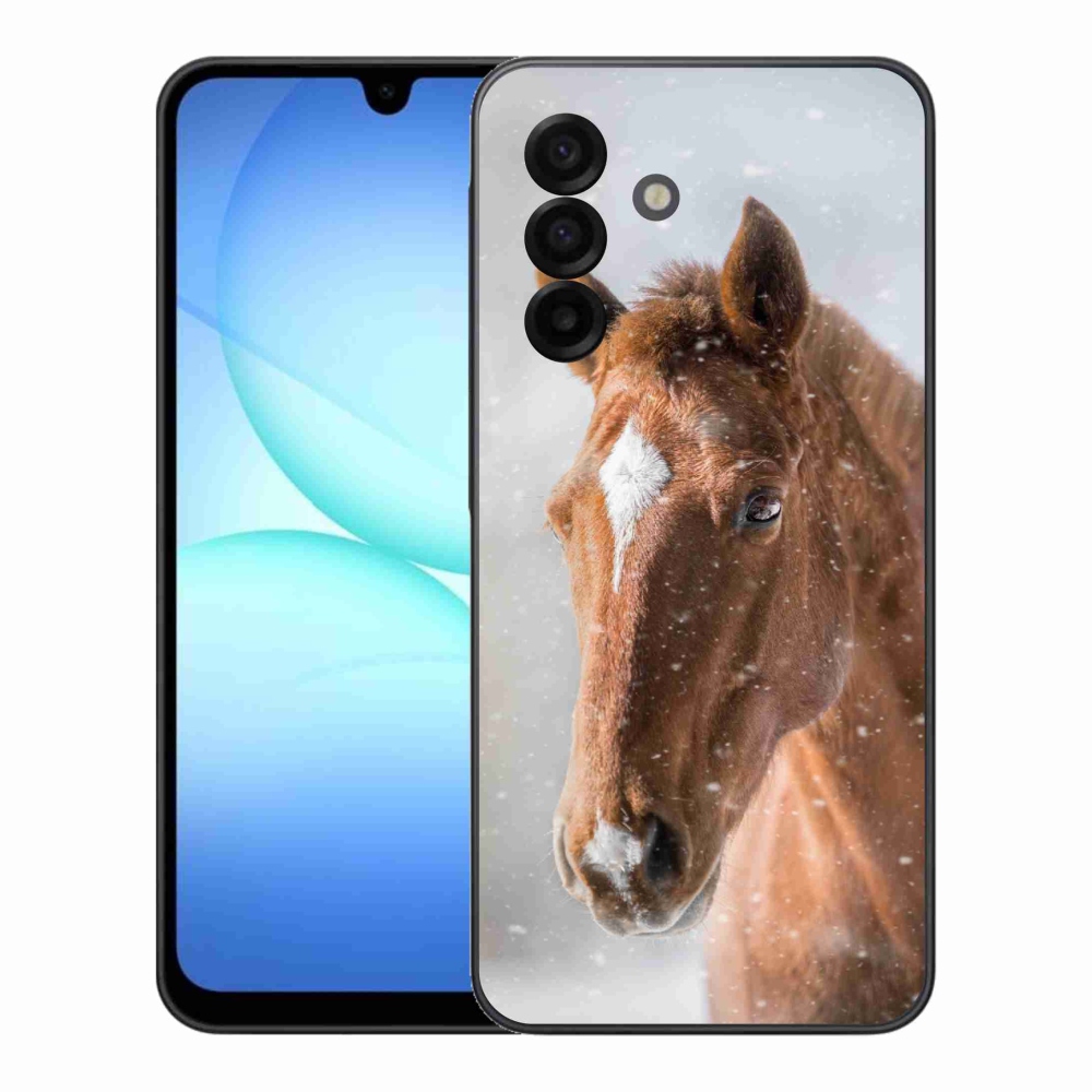 Gelový kryt mmCase na Samsung Galaxy A17 5G - hnědý kůň 2