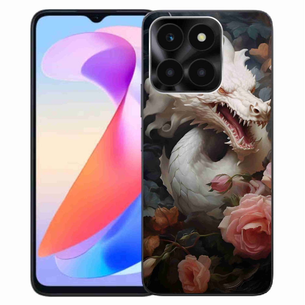Gelový kryt mmCase na Honor X6a - bílý drak