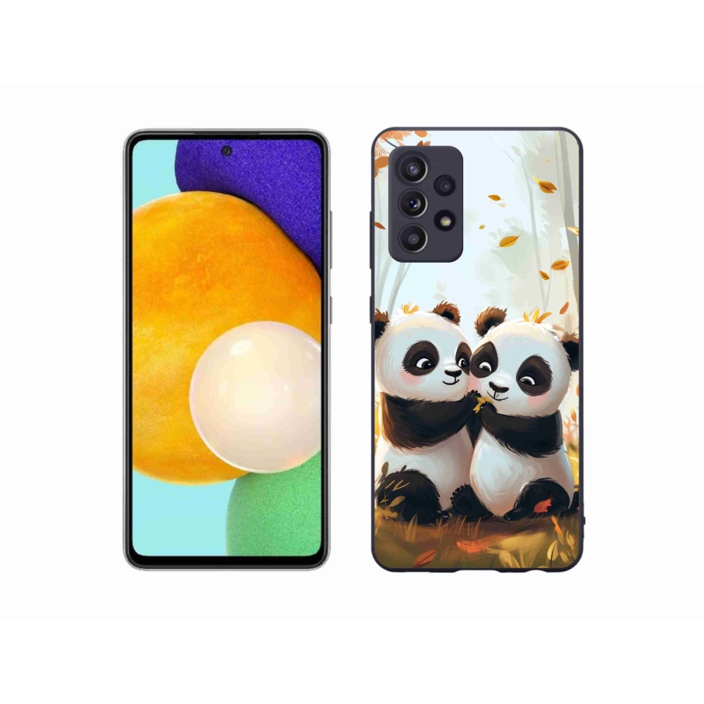 Gelový kryt mmCase na Samsung Galaxy A52/A52 5G - pandy