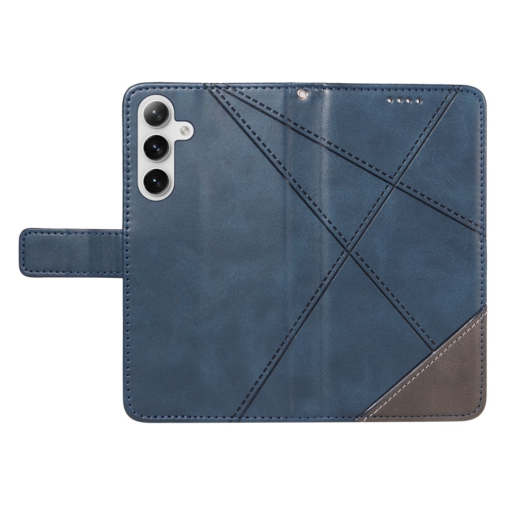 Triangle knížkové pouzdro na Samsung Galaxy S24+/S25+ - modré