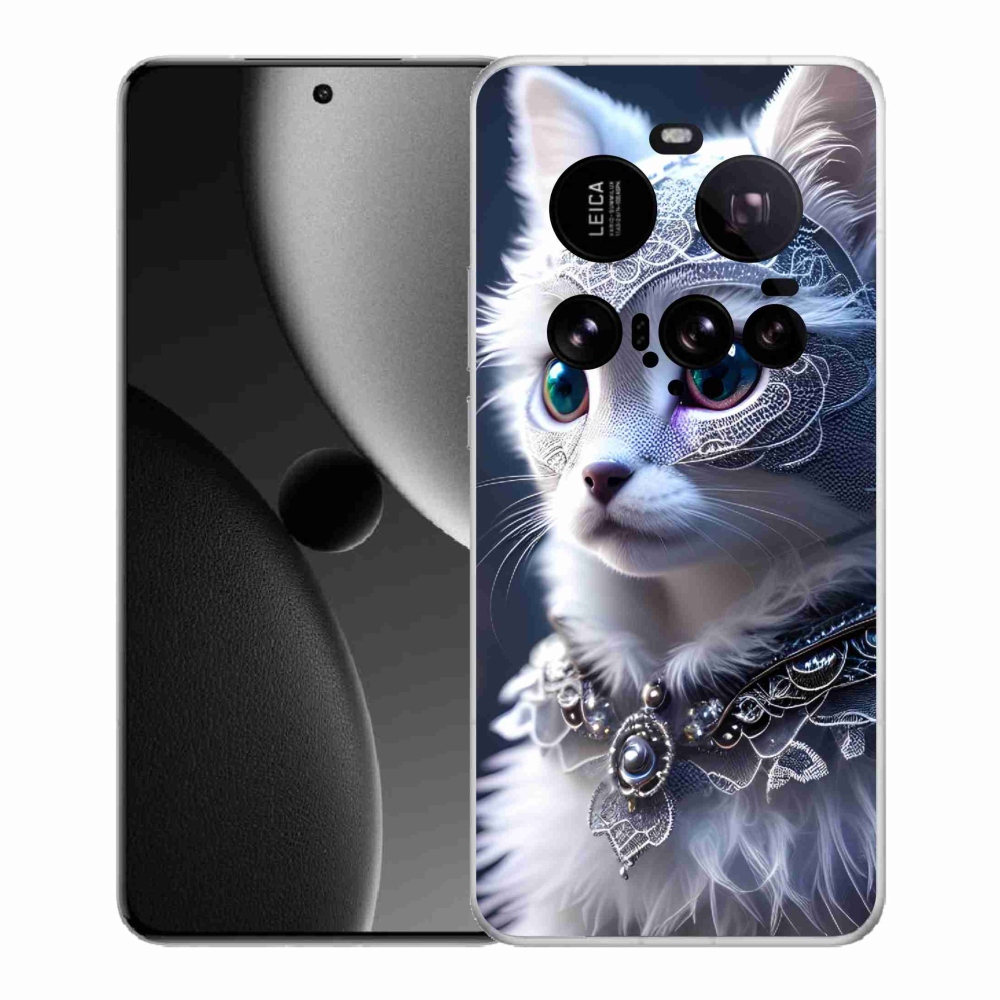 Gelový kryt mmCase na Xiaomi 15 Ultra - bílá kočka