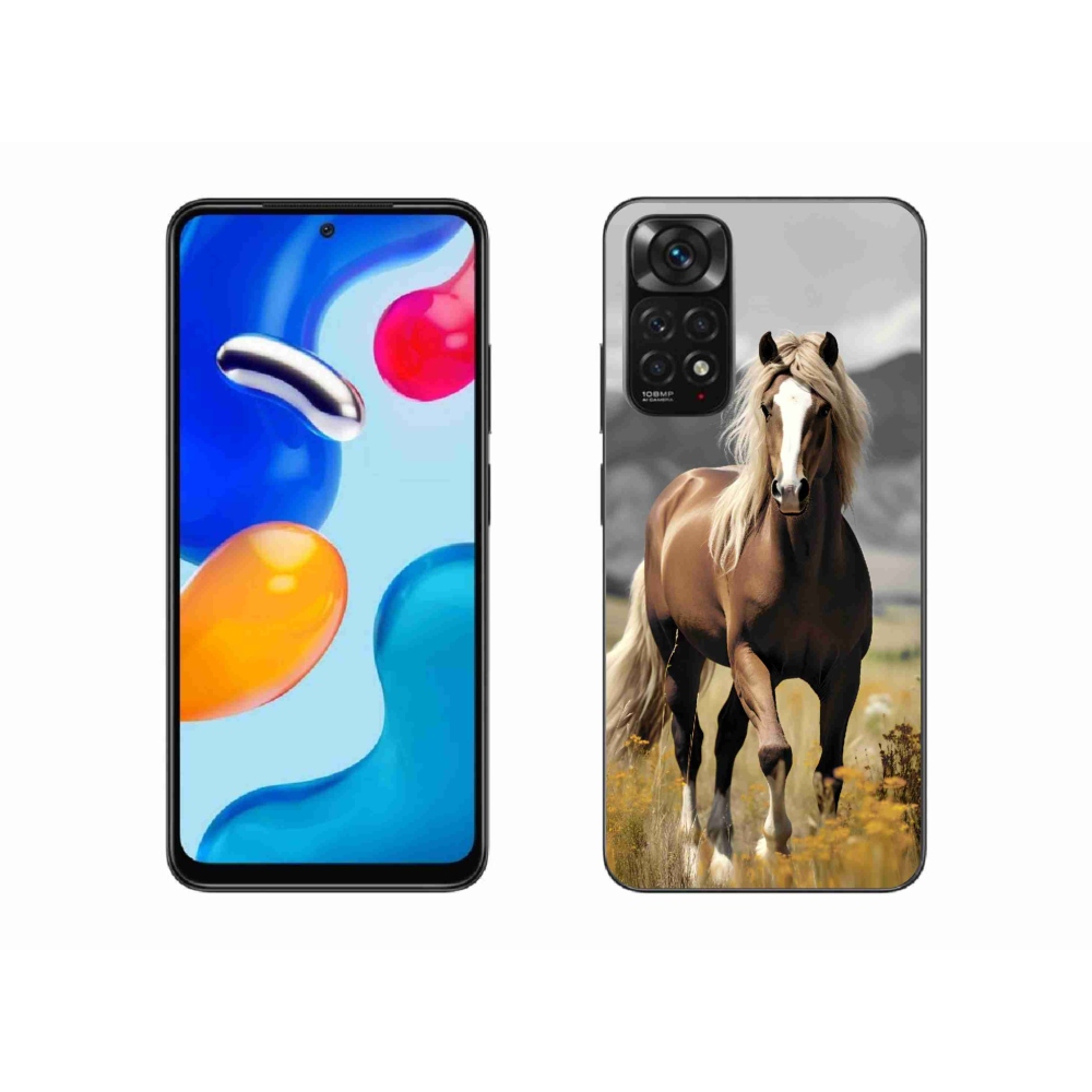 Gelový kryt mmCase na Xiaomi Redmi Note 11S 4G - hnědý kůň 1
