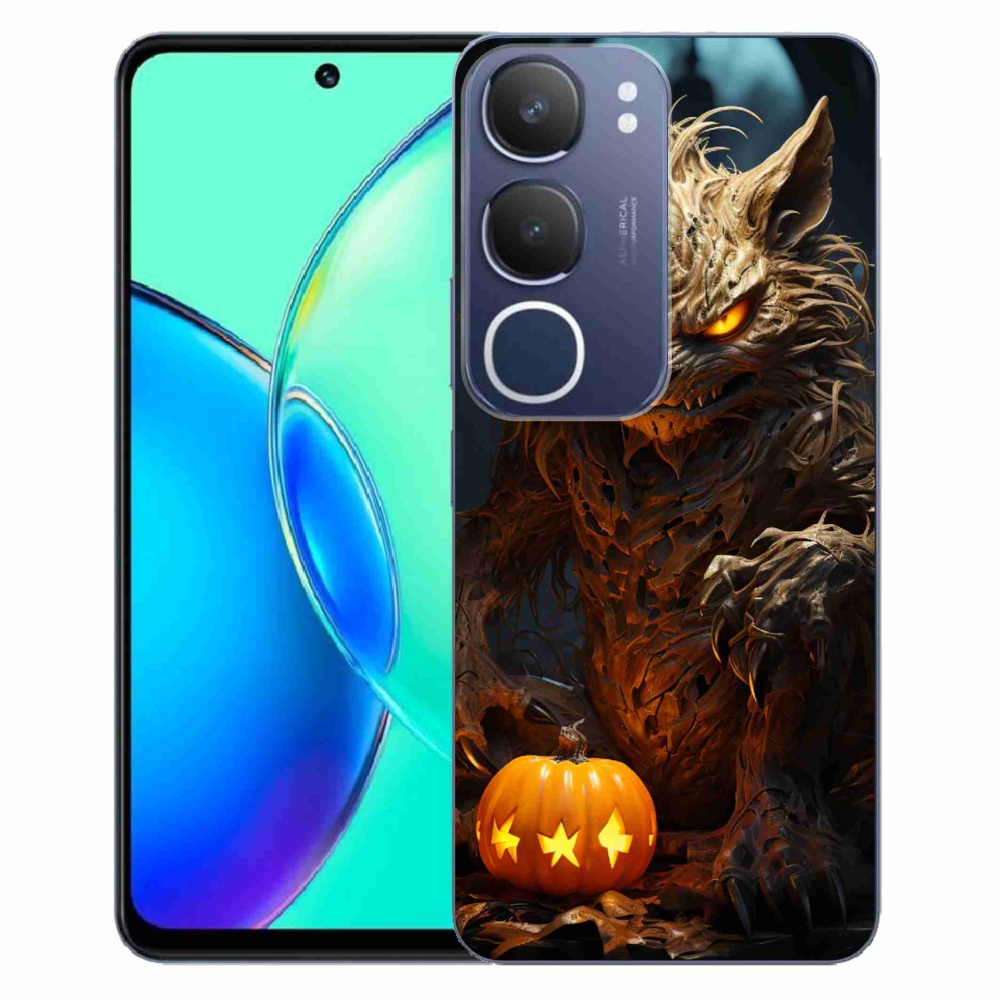 Gelový kryt mmCase na Vivo Y19s - halloweenská příšera