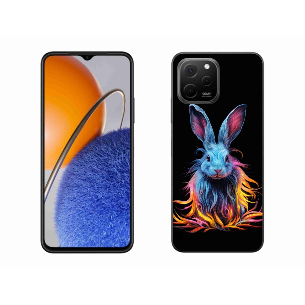 Gelový kryt mmCase na Huawei Nova Y61 - abstraktní zajíc