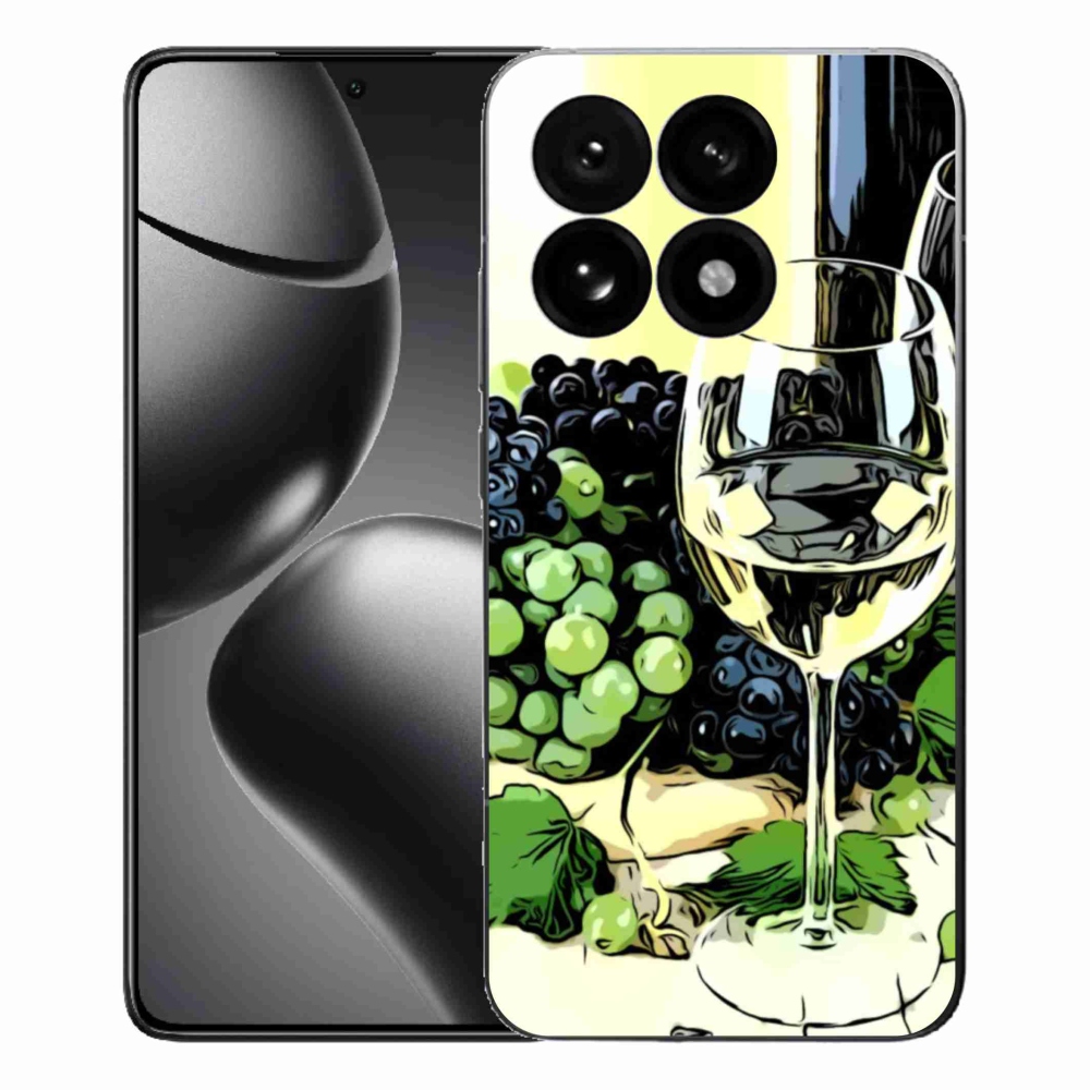 Gelový kryt mmCase na Xiaomi 15T - sklenka vína