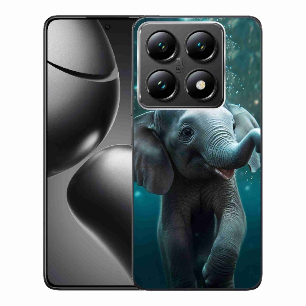 Gelový kryt mmCase na Xiaomi 14T Pro - slůně pod vodou