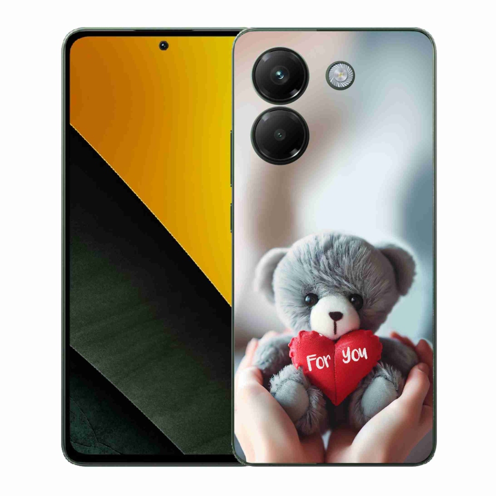 Gelový kryt mmCase na Xiaomi Poco M7 Pro 5G - medvídek pro zamilované