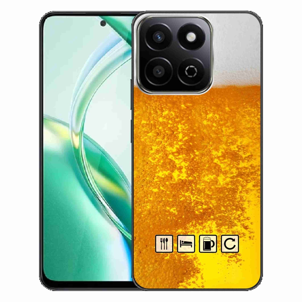 Gelový kryt mmCase na Honor 200 Smart 5G - pivní motiv 3
