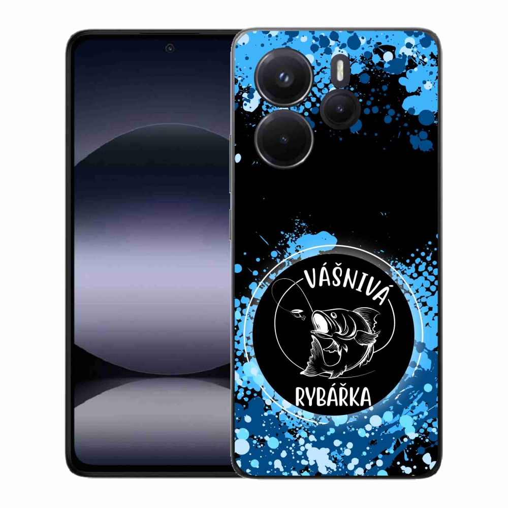 Gelový kryt mmCase na Xiaomi Redmi Note 14 - chemické prvky bíločerné pozadí