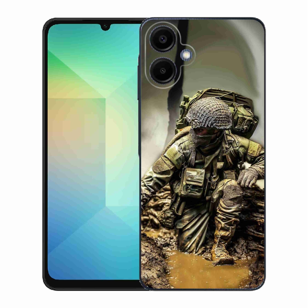 Gelový kryt mmCase na Samsung Galaxy A06 4G - voják