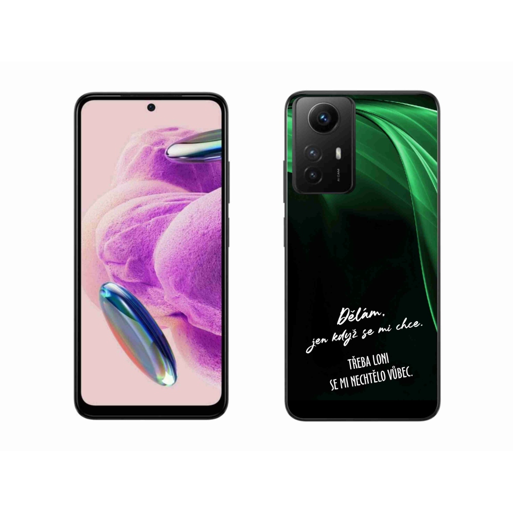 Gelový kryt mmCase na Xiaomi Redmi Note 12S - vtipný text 12 černé pozadí