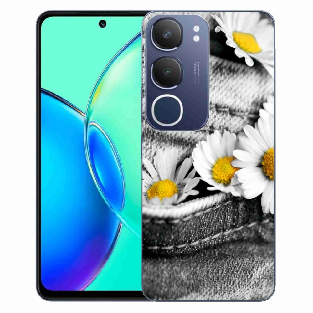 Gelový kryt mmCase na Vivo Y19s - kopretiny