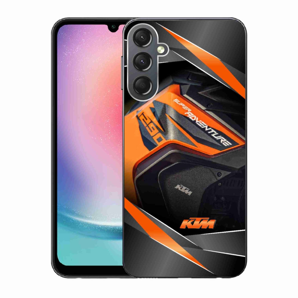 Gelový kryt mmCase na Samsung Galaxy A24 - motorka ktm