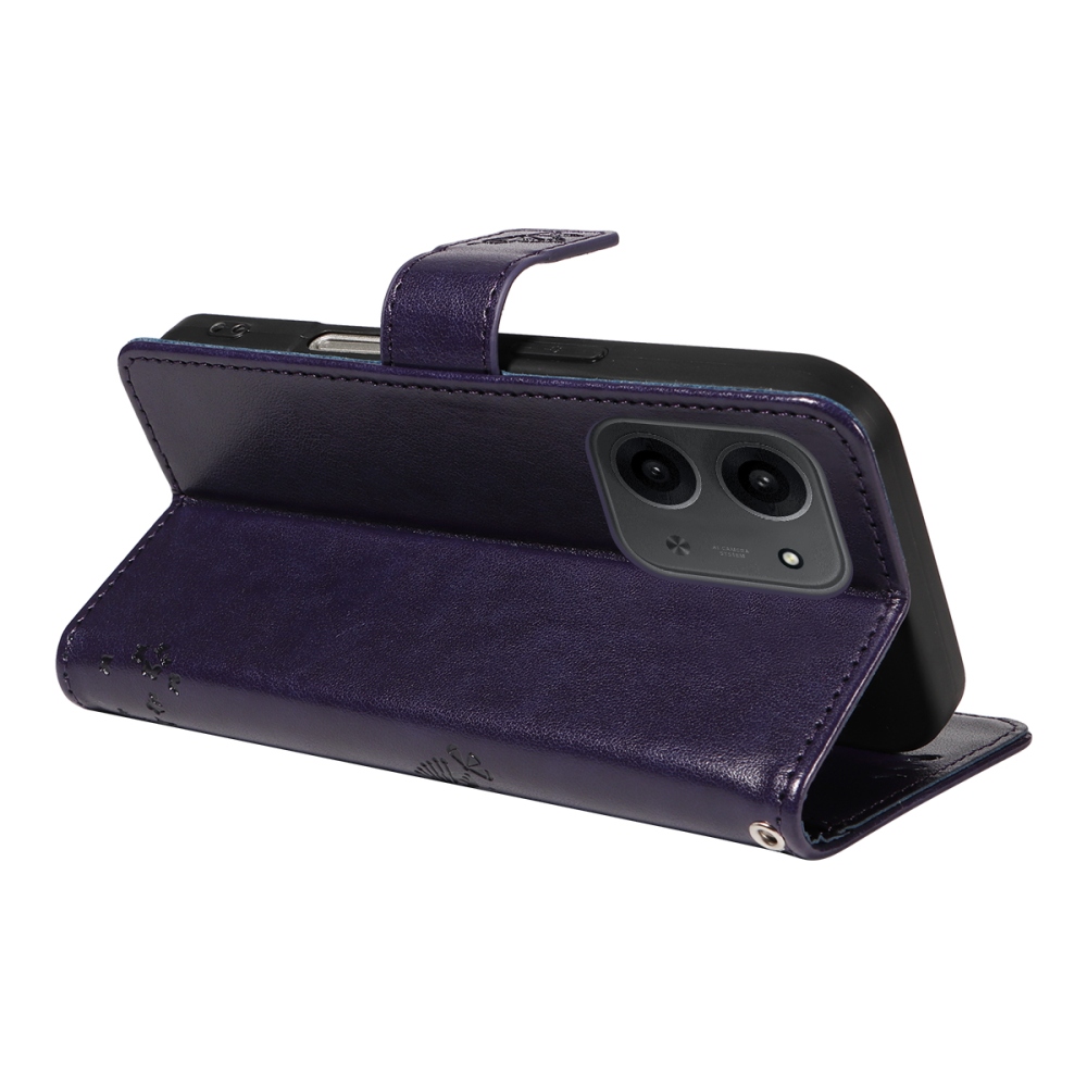 Trees knížkové pouzdro na Xiaomi Redmi 15C 4G/5G (173mm) - tmavěfialové