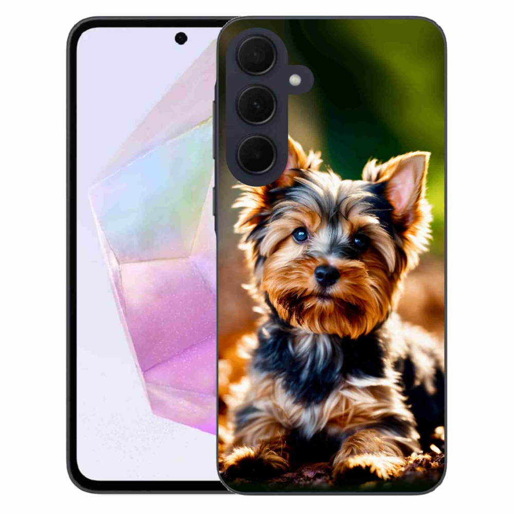 Gelový kryt mmCase na Samsung Galaxy A35 5G - jorkšír 10