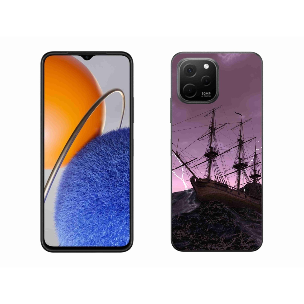 Gelový kryt mmCase na Huawei Nova Y61 - loď v bouři
