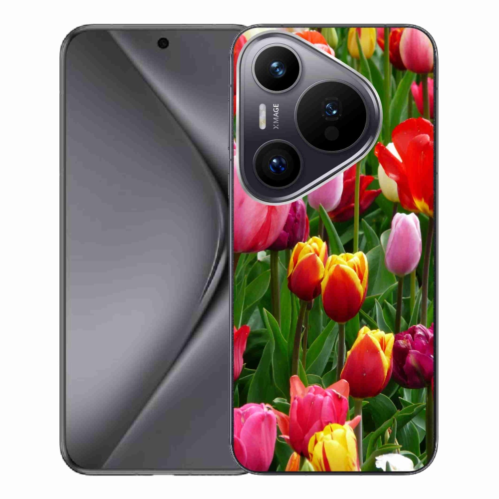 Gelový kryt mmCase na Huawei Pura 70 Pro - tulipány
