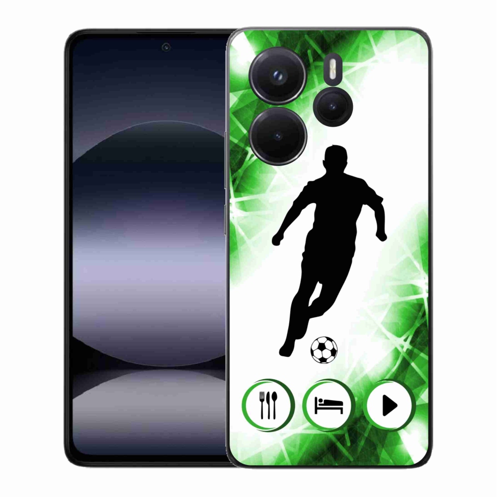 Gelový kryt mmCase na Xiaomi Redmi Note 14 - fotbalista