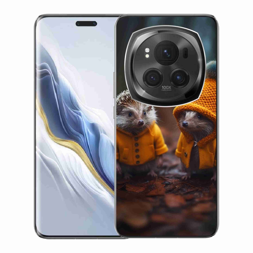Gelový kryt mmCase na Honor Magic 6 Pro 5G - ježci