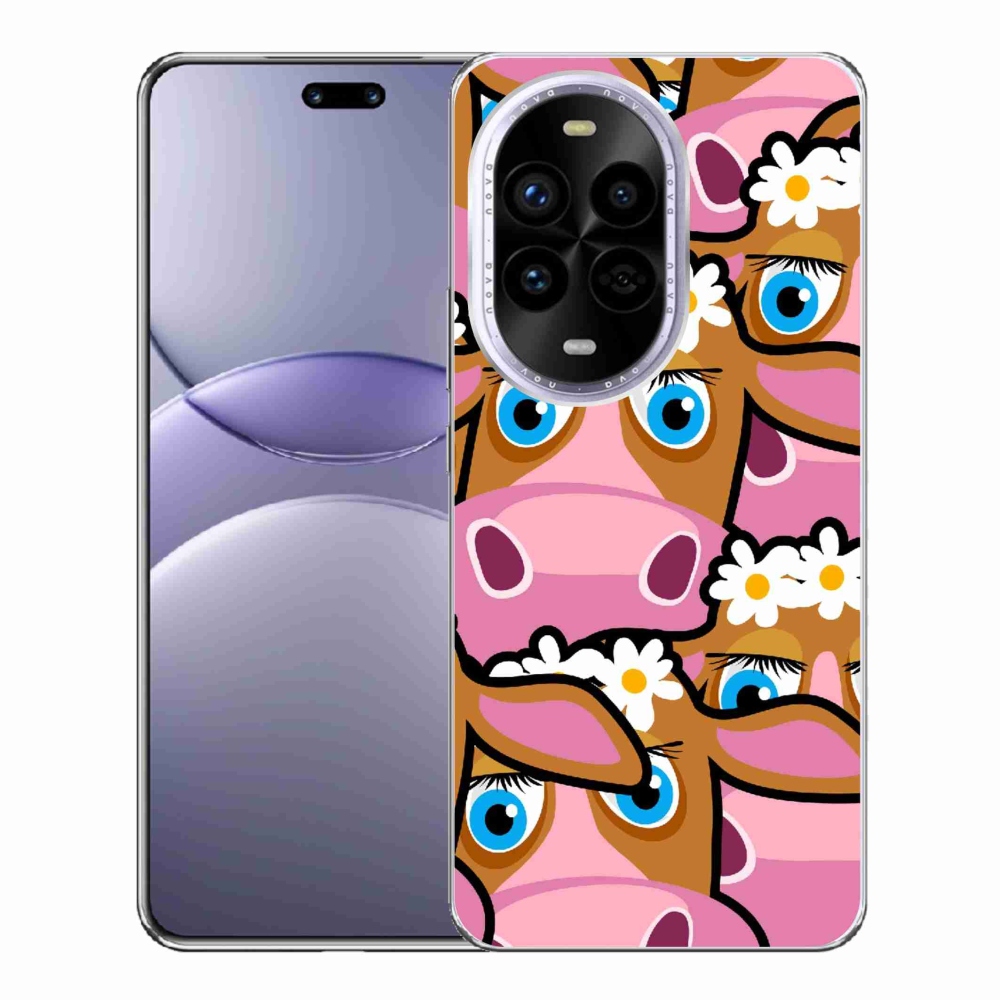 Gelový kryt mmCase na Huawei Nova 13 Pro 5G - kreslené kravičky