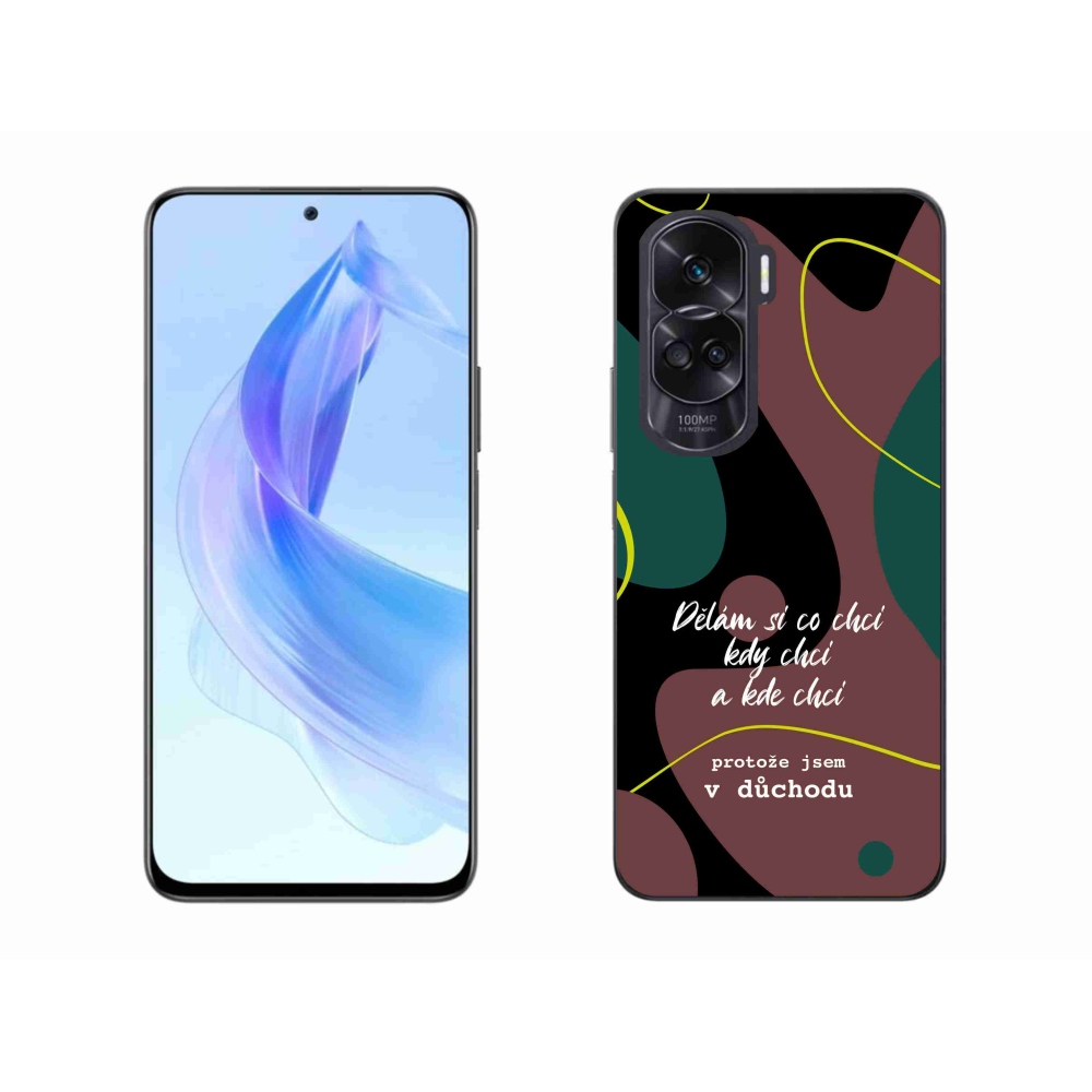 Gelový kryt mmCase na Honor 90 Lite - vtipný text 10 černé pozadí