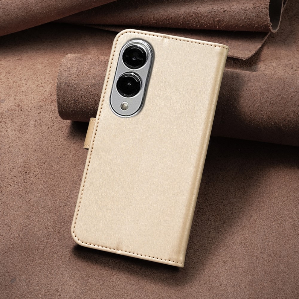 Clover knížkové pouzdro na Samsung Galaxy S25 Edge - zlaté