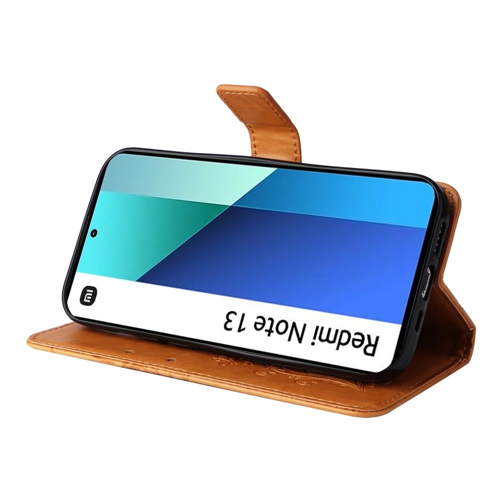 Big Butterfly knížkové pouzdro na Xiaomi Redmi Note 13 - žluté