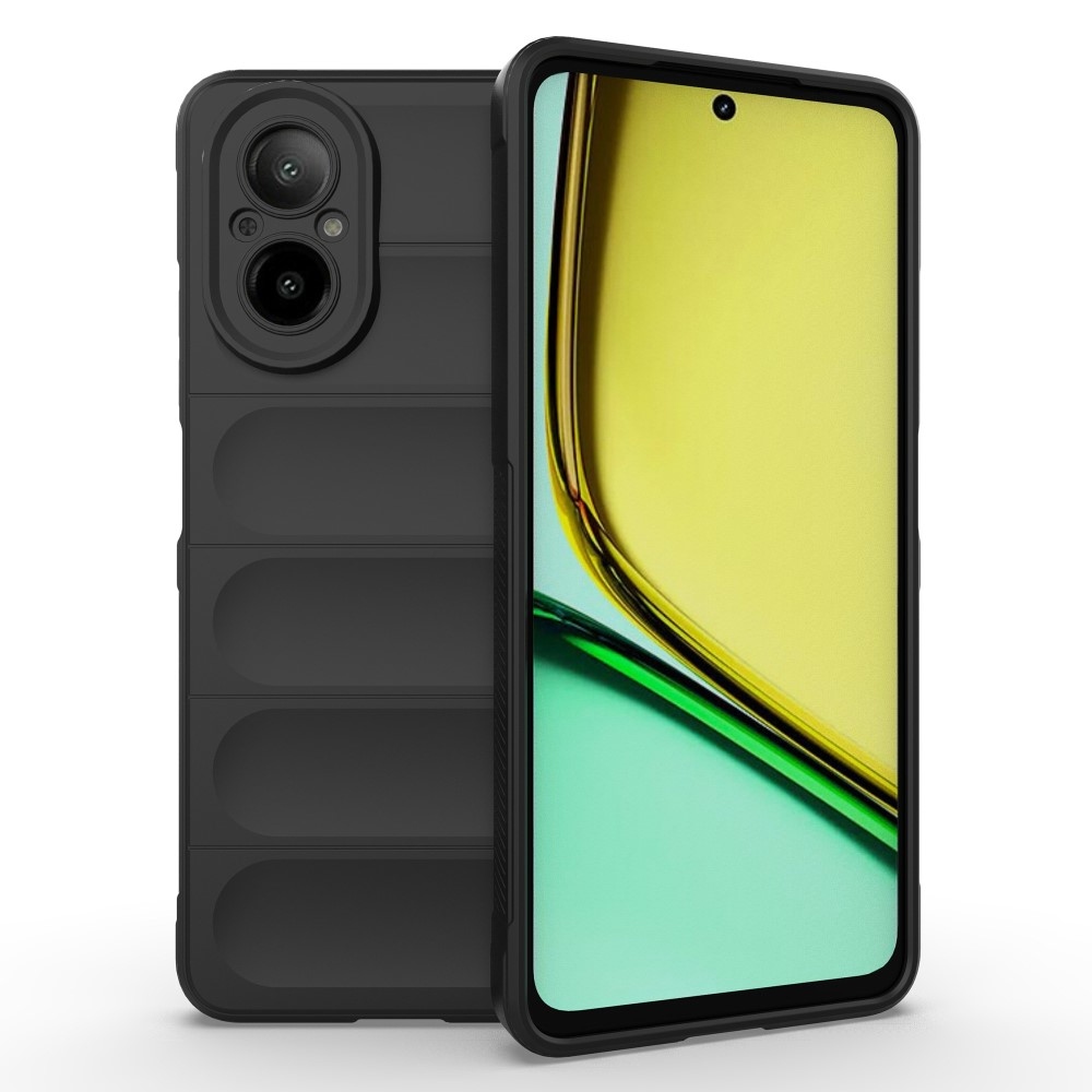 Rugg odolný gelový kryt na mobil Realme C67 - černý