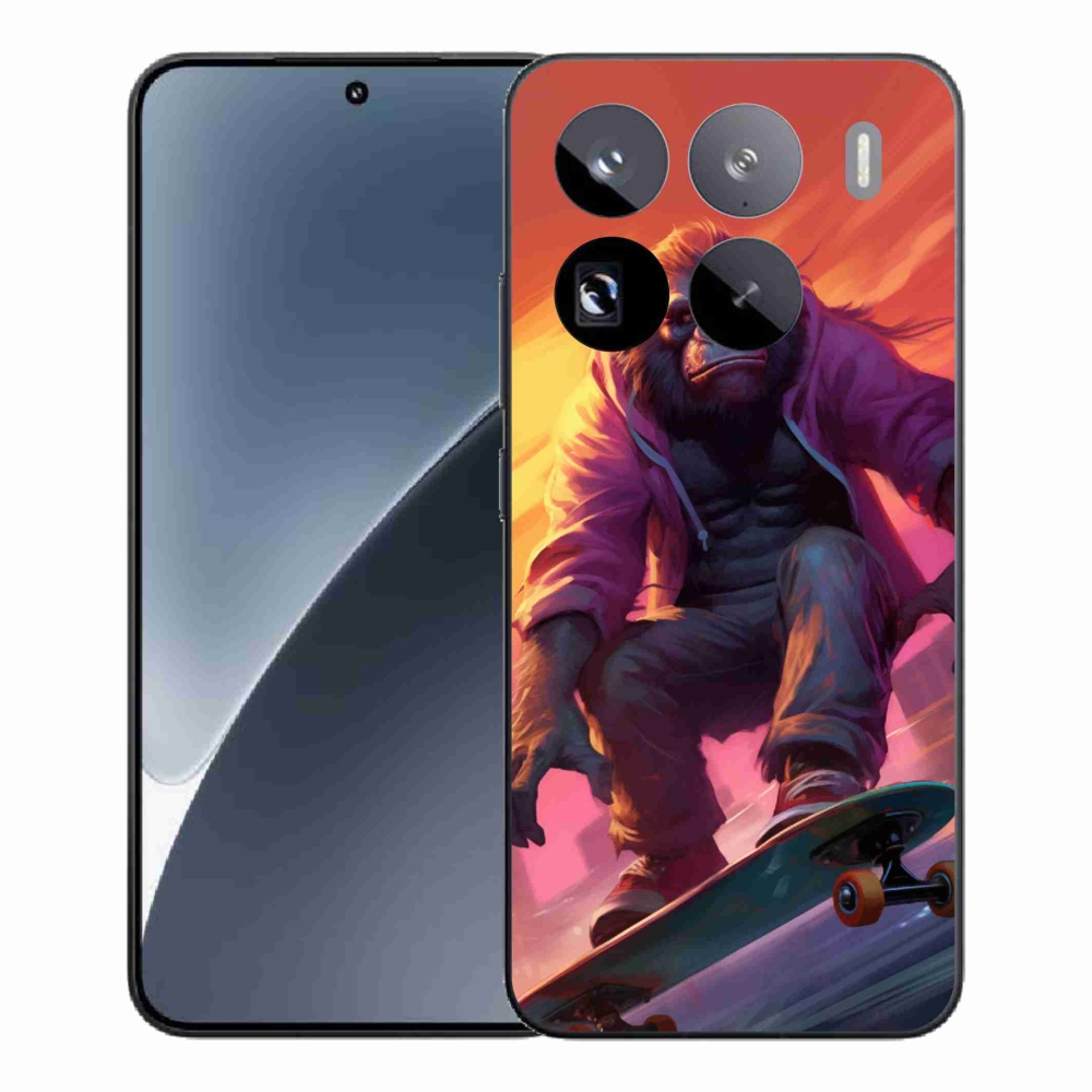 Gelový kryt mmCase na Xiaomi 15 Pro - gorila na skateboardu