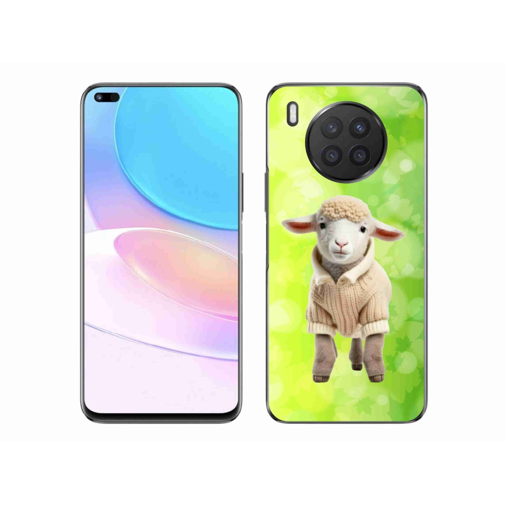 Gelový kryt mmCase na Huawei Nova 8i - jehně ve svetru