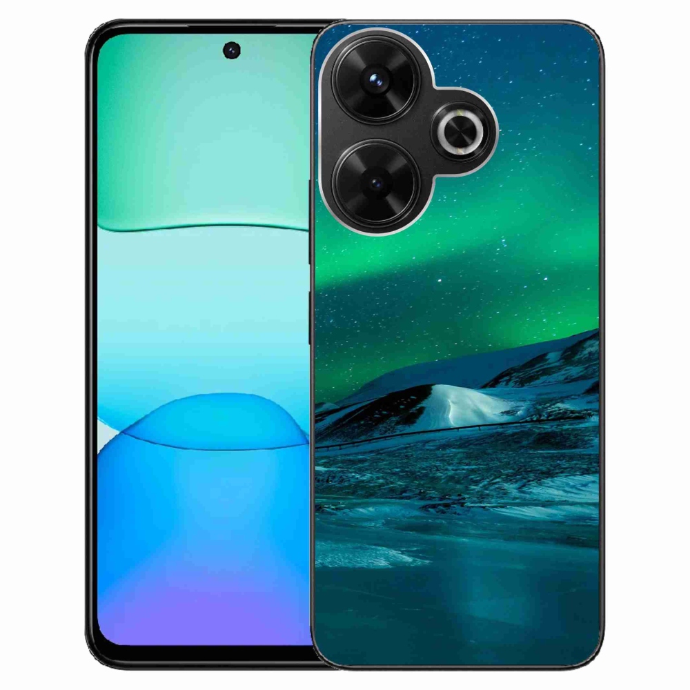 Gelový kryt mmCase na Xiaomi Redmi 13 4G/Poco M6 4G - polární záře