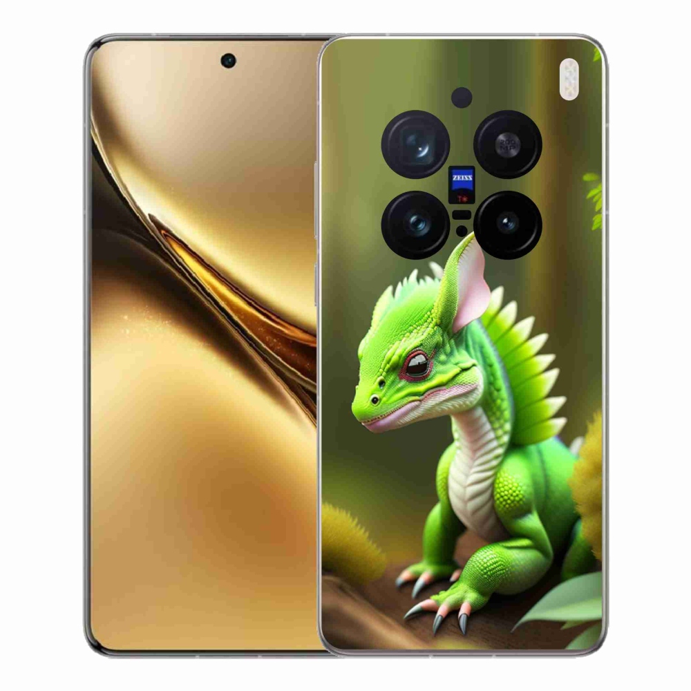 Gelový kryt mmCase na Vivo X200 Pro 5G - zelený dráček